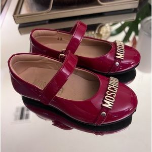 Moschino Red Patent Leather Dressy Shoes for Girl